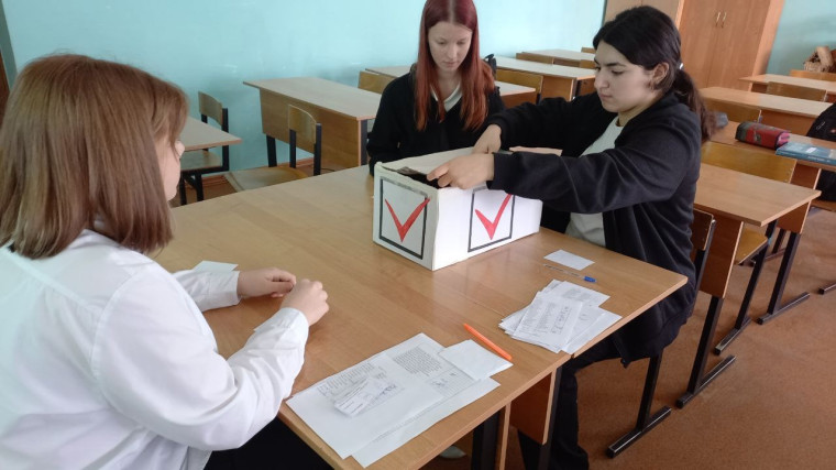 Выборы президента школьного ученического самоуправления.